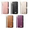 Crossbody Long Lanyard Diamond Pattern Leather Case for Google Pixel 11 Pro XL 10 9 8 7 6A Shockproof Book Stand Slim Cover