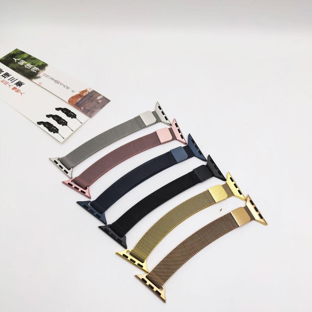 Damska opaska magnetyczna ze stali nierdzewnej w stylu mediolańskim do Apple Watch