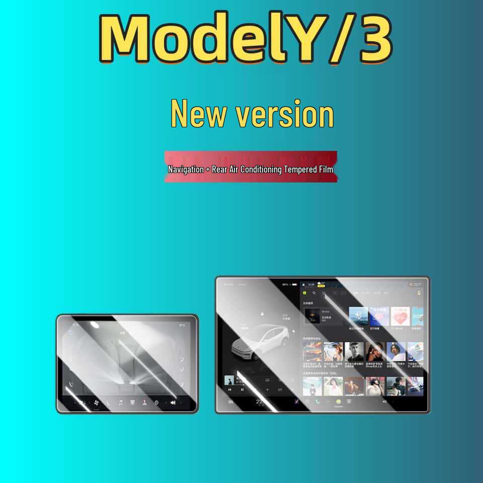 Tesla Model 3/Y Screen Protector: Updated Center Control Navigation Film Accessory