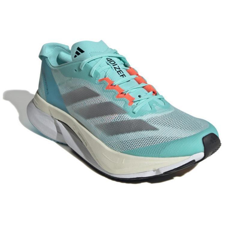 adidas Adizero Boston 12 PU, Textil, Synthetikleder Dämpfung Rutschfest Atmungsaktiv Niedrig geschnitten Carbonplatte ID6901