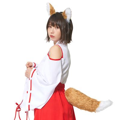 Clearstone Kemomimi Tail Set Cosplay Halloween Fox Unisex Brown