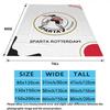 Sparta Rotterdam Print Flannel Blanket, High Quality Comfortable for All Seasons, Home Decor, Warmth and Comfort, Perfect for Christmas Gifts