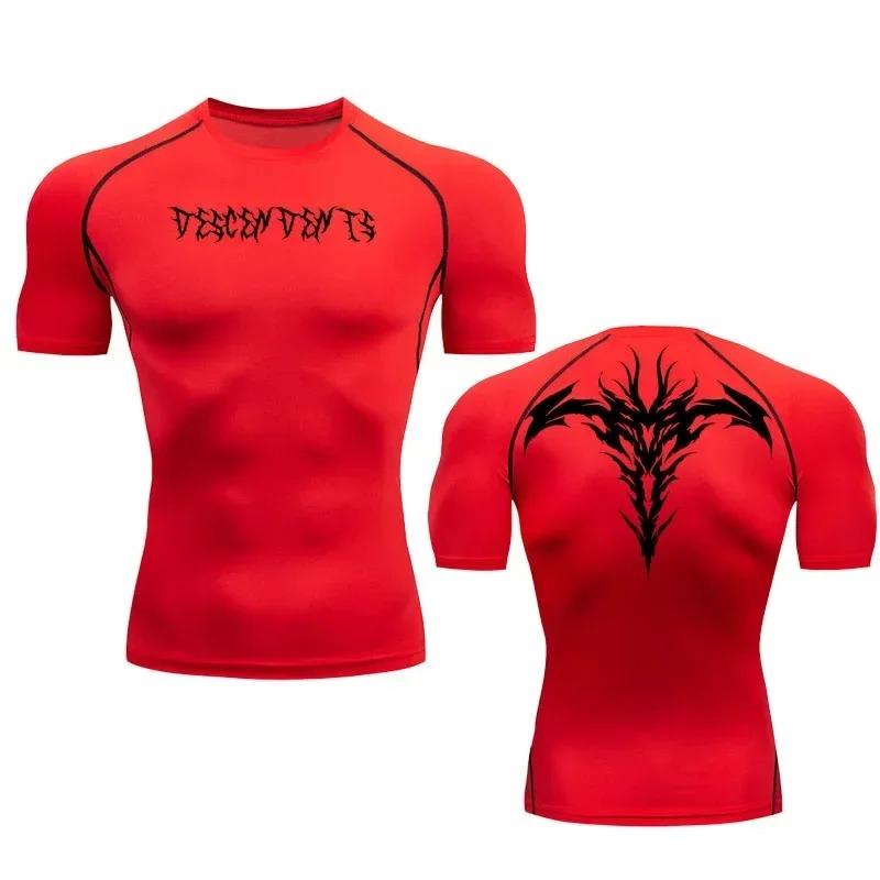 Quick-drying Training Fashion Bodybuilding Summer Comfortable Sports Top Running Sweat Absorbent T-shirt Men's Compression Short-sleeved