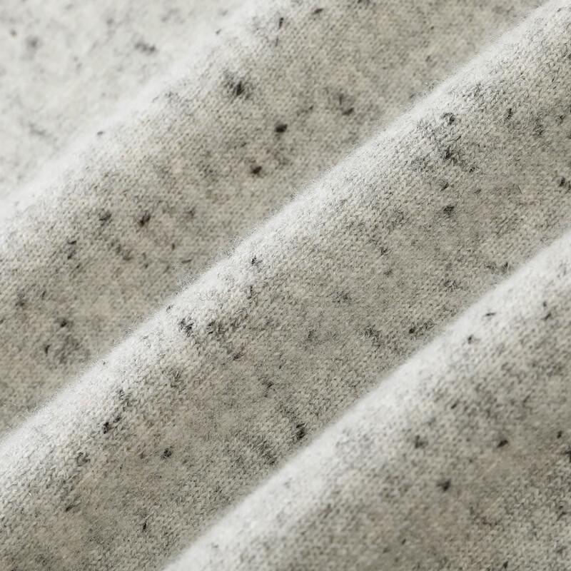 JOW Men's Speckled 100% Wool Round Neck Sweater