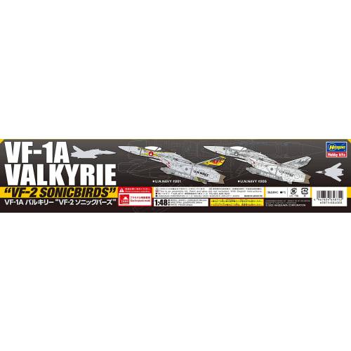 Hasegawa Super Dimension Fortress Macross VF-1A Valkyrie VF-2 Sonicbirds 1/48 Scale Plastic Model Kit 65875