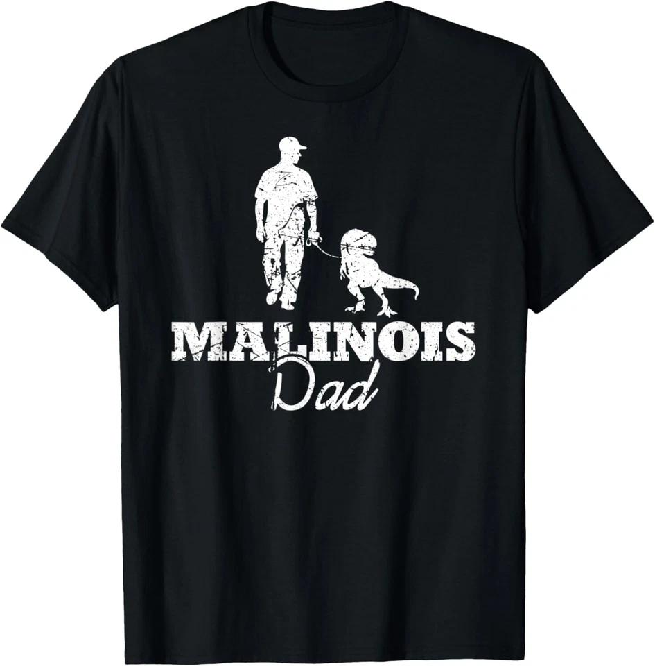 Mals Owner Dog Lover T-Shirt for Men _ Belgian Malinois Dad T-Shirt S