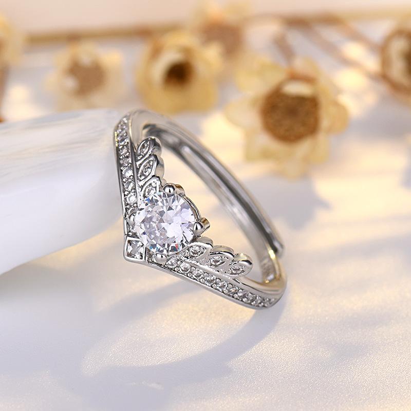 

Ins Style Простое кольцо в форме сердца Женское легкое роскошное кольцо на указательный палец Новое кольцо на хвост Sense