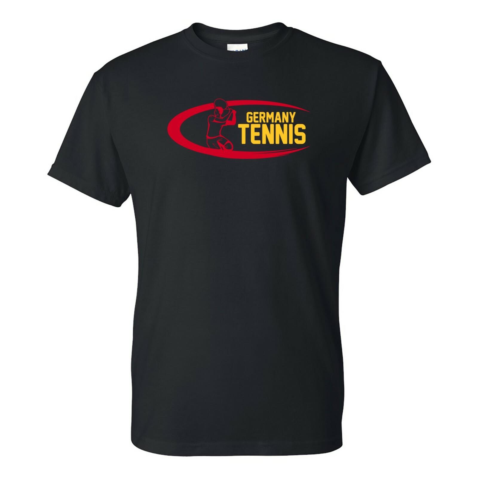 Germany Tennis Court Player Competition T Shirt Black XL