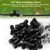 10Pcs Drip Irrigation Parts Quick Connect 1/4" Hose Tee Fittings Universal Irrigation Connectors for Garden Farm & Greenhou W9M4