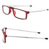 TR90 Folding Anti-Blue Light Reading Glasses for Men & Women, Portable with Telescopic Stainless Steel Legs