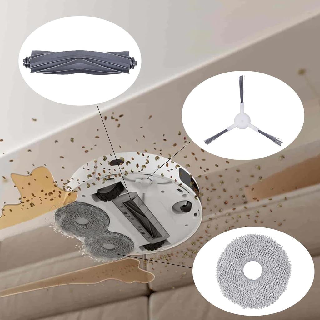 Spare Parts, Rubber/side Brushes, Covers, Filters, Dust Bags, Etc. Suitable for Dreame Bot L10s Ultra L10 Ultra Robot Type