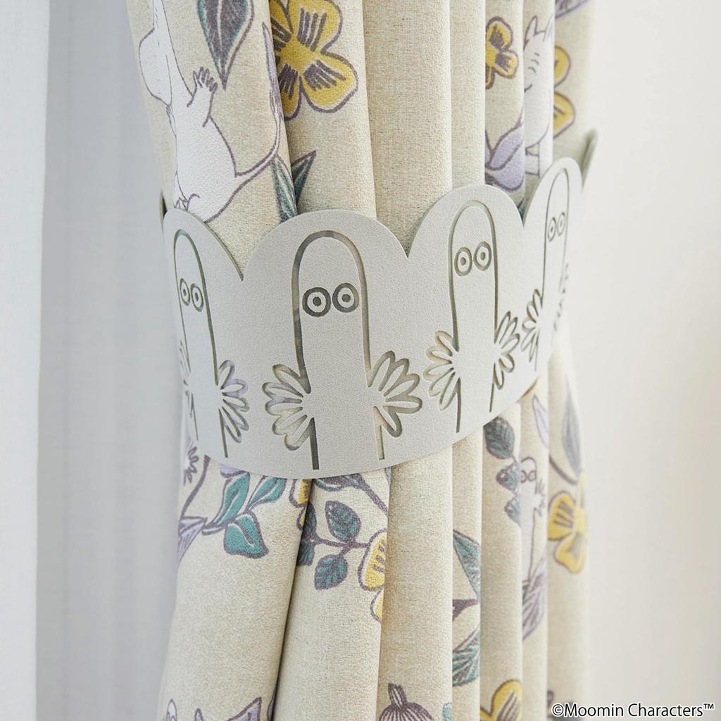 Suminoe Moomin Hattifattener Suede Light 49cm Pack of 2 Tassels, Gray, Approx. Long, A9001,