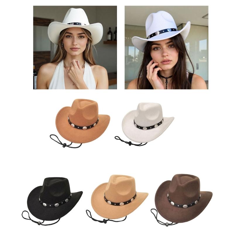European Wool Rolled Design Unisex Sun Hat For Outdoor Travel