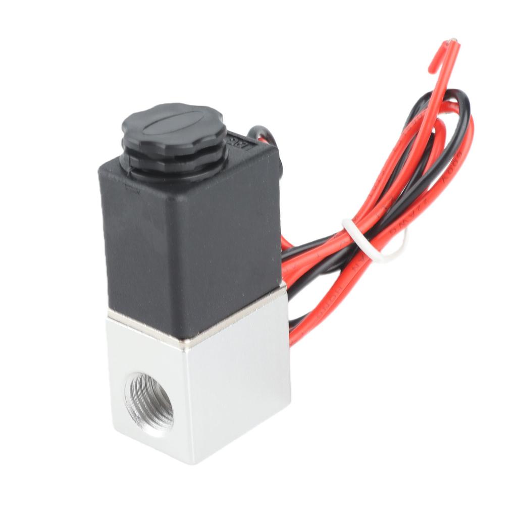 12V DC 1 4  2 Way Normally Closed Pneumatic Aluminum Electric Solenoid Air Valve