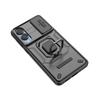 Robuster Kameraschutz Magnetische Bumper Handyhülle mit Ringständer Für iPhone 17 Pro Max Samsung Xiaomi Oppo Honor Harte PC Stoßfeste Hülle