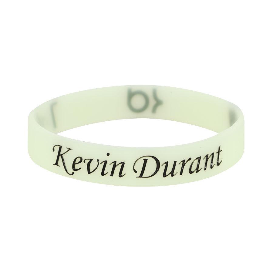 Douyin Popular NBA Star Signature Luminous Silicone Sports Bracelet/Wristband