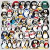 50 Pieces of Cute Cartoon Penguin Graffiti Stickers for Mobile Phones and Computers, Waterproof Decorative Stickers, Creative DIY Stationery Stickers