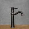Black LOLA 4 free-standing washbasin tap