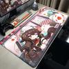 2026 New Wallpaper Genshin Impact Mousepad Cute Kawaii Hu Tao Anime Mouse Pad Large Gaming Mousepad Pc Desk Gamer Keyboard Pads