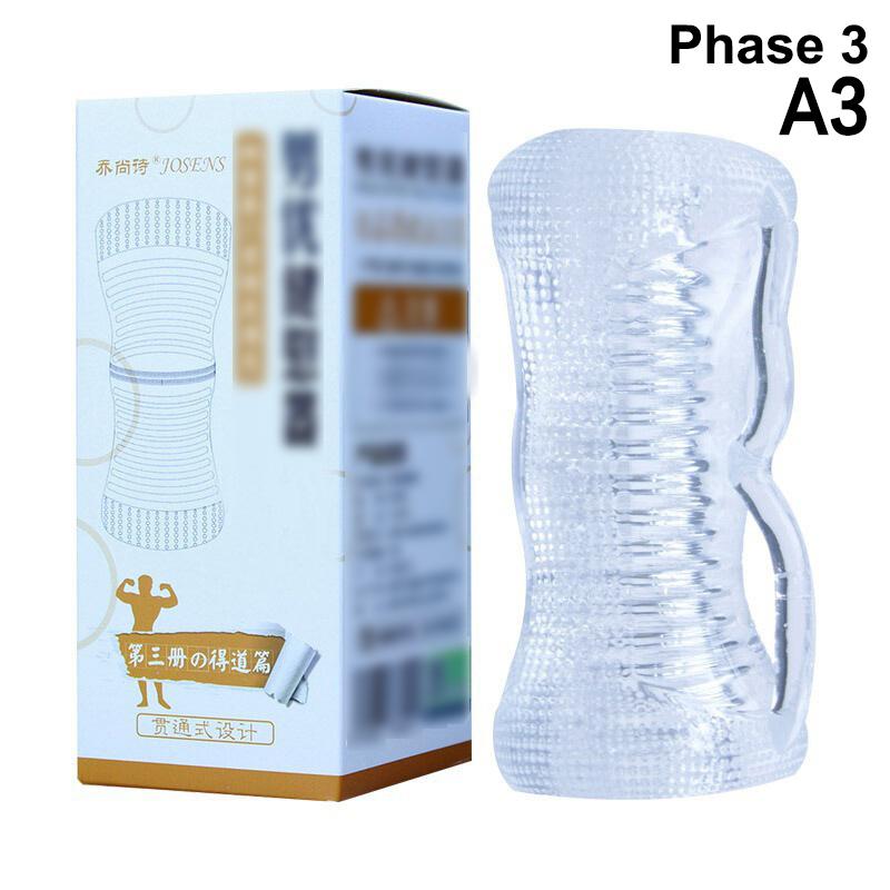 1Pc Silicone Transparent Penis Trainer for Men Vagina Masturbation Endurance Exercise Stretcher Adult Sex Toy for Male