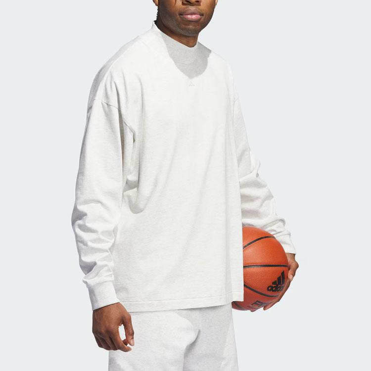 Adidas The 2024 Collection Chapter 03 Basketball Tee With Letter Print Design Unisex Tops Light-Grey IZ4915