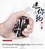 Mini Stainless Steel Fishing Reel – All-Metal Design for Raft, Ice, and Surf Fishing.