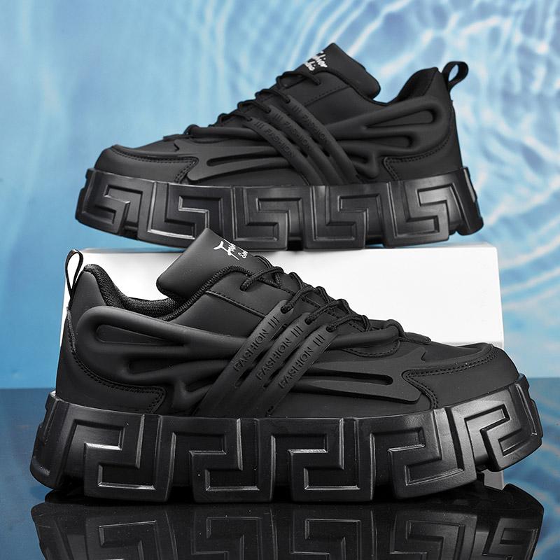 Plus Size Brand Men's Fashion Sneakers Thick Platform Lightweight Breathable Men Shoes Casual Chunky Trainers Male Footwear