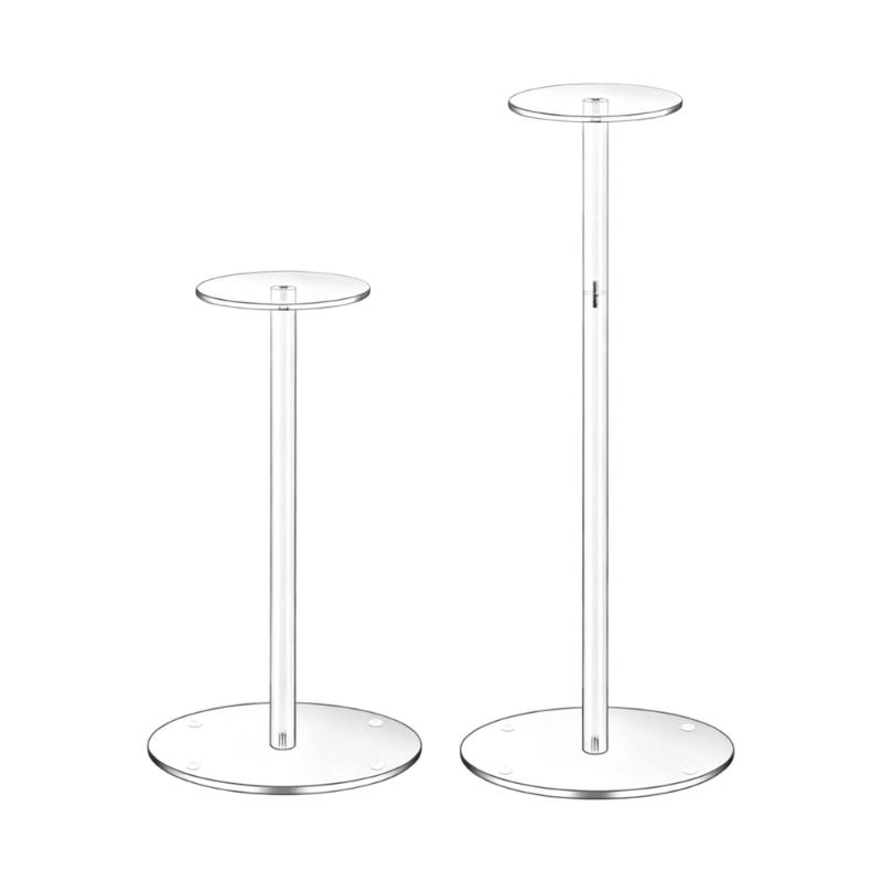 Acrylic Hat Display Stand Wigs Storage Rack Acrylic Cap Display Unit Hat Display Rack for Home and Store Organization