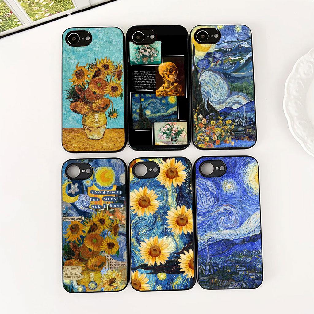 Phone Cover for Samsung Galaxy S22 S21 S20 FE Ultra Plus A07 A17 A15 A16 A25 A57 A37 Casing Case Starry Night Van Gogh Sky Art