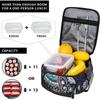 Elephant Lotus Flowers Insulated Lunch Bag Lunch Box Tote Cooler Reusable Thermal Lunch Pail Outdoors Meal Bag for Women Men