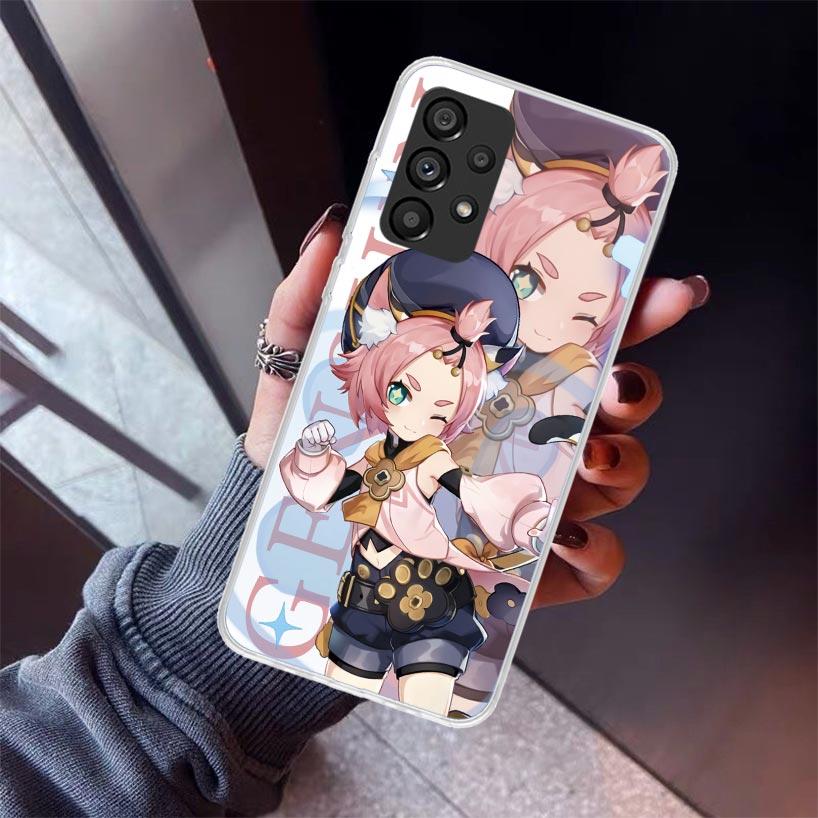 Genshin Impact Anime Phone Case For Samsung Galaxy A17 A57 A37 A16 A26 A36 A56 A15 A25 A35 A55 A14 A13 A54 A53 A34 A24 A33 A23 G
