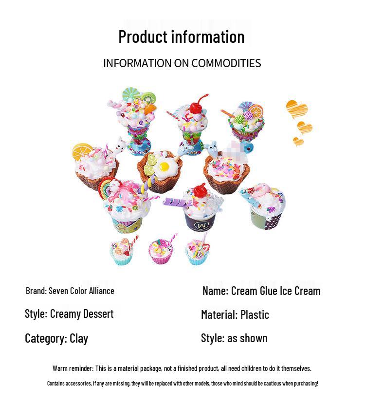 DIY Ice Cream Making Kit for Kids - Toy Food & Cake Simulation