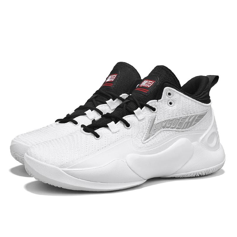 Students breathable low-top basketball shoes men's full hands  new cushioned wear professional combat sports shoes