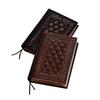 Retro Blank Inside Page Notepad Hardcover Leather Book A5 Relief Plan Notebook Notebook Brush Gold Silver Diary Student Supplies