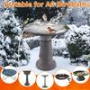 Birdbath Deicer Poultry Water Heater Winter Anti Freeze Drinking Deicer With Temperature Control For Chicken Duck Geese