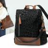 Schulrucksack1011 neuer Modetrend einfacher Leopardenmuster-Rucksack Damen Freizeit vielseitig Reisen große Kapazität Diebstahlschutz Damenrucksack