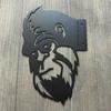 Cee-Boo Sasquatch Siluet İşareti Metal Bahçe Sanatı İşareti Hava Koşullarına Dayanıklı Kaplamalı Hayvan İşareti Ağaçlar Çitler Çimler Verandalar için Dış Mekan Dekoru