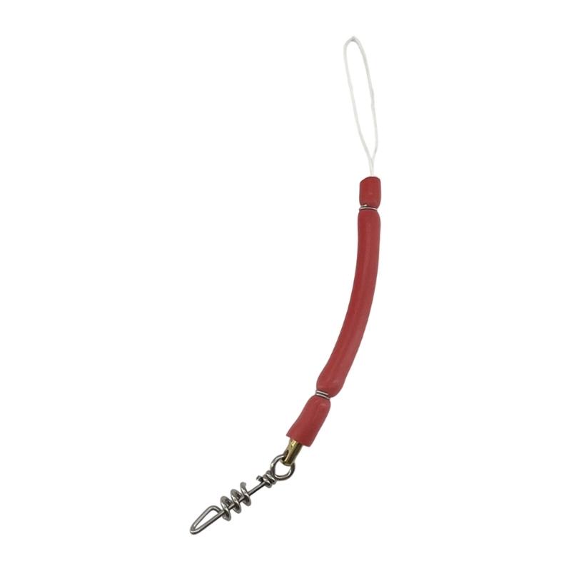Rust Resistant Fishing Shock Cord With Rotating Clip and Rubber Tube Spearfishing Stainless Steel Shock Absorbers Cord