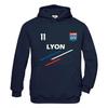 Jogging survêtement de foot Lyon rayures enfant - - Bleu