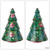 Christmas Tree Tin Candy Box With Metal Storage Container For Holiday Decorations