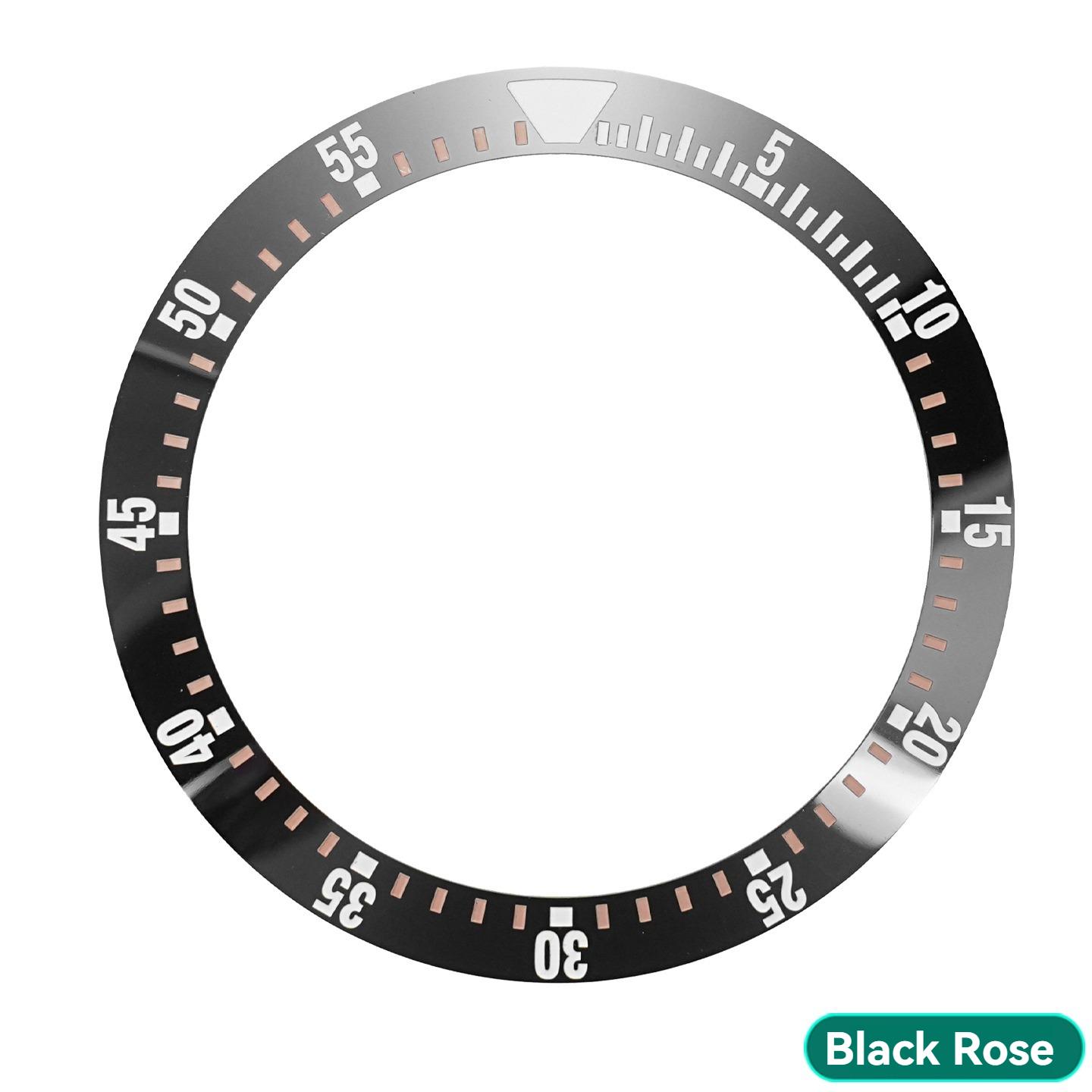 Керамический безель Внешнее кольцо для часов Seiko SKX007 Наклонное кольцо для рта 5-55 Безель 38x30,7 мм Кольцо с цифровой шкалой Аксессуары для часов 38x30.7mm