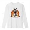 Crazy Goat Simulator Lustiges Tierhumor Unisex T-Shirt Vintage Gewaschen Stilvoll Dehnbar Atmungsaktiv Oberteil Für Den Alltag Lässig