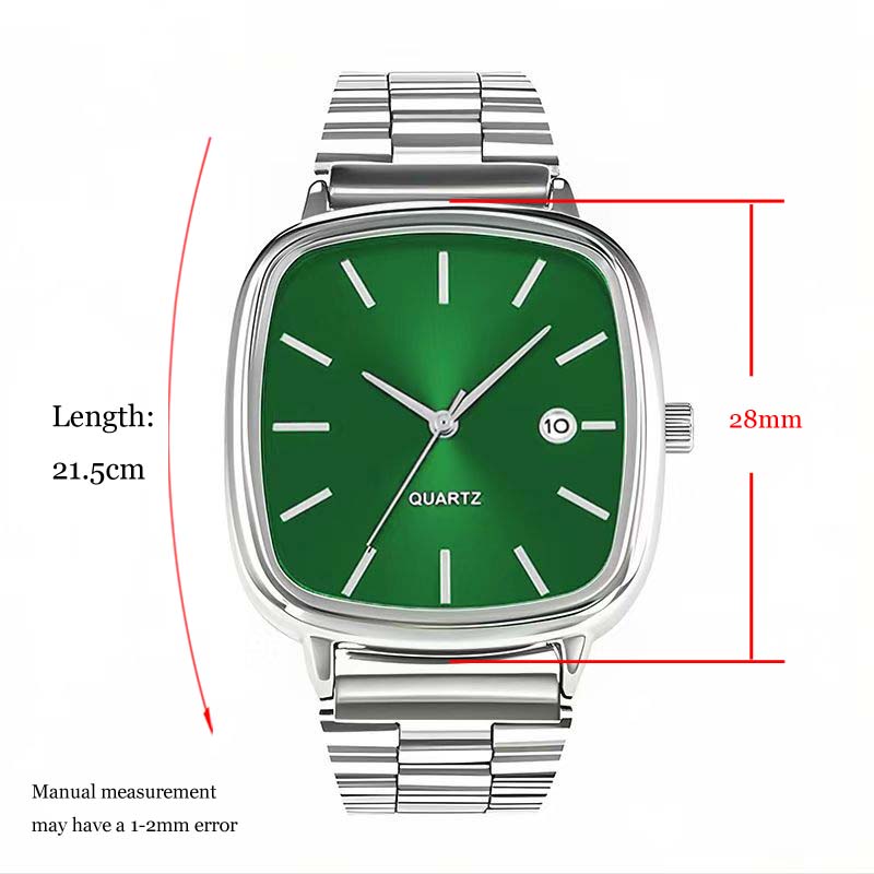 Modemarke Herrenuhr Stahlarmband Business Kalender Quarzuhren Luxus Armbanduhren Geschenk Dropshipping Große Zifferblatt Uhr