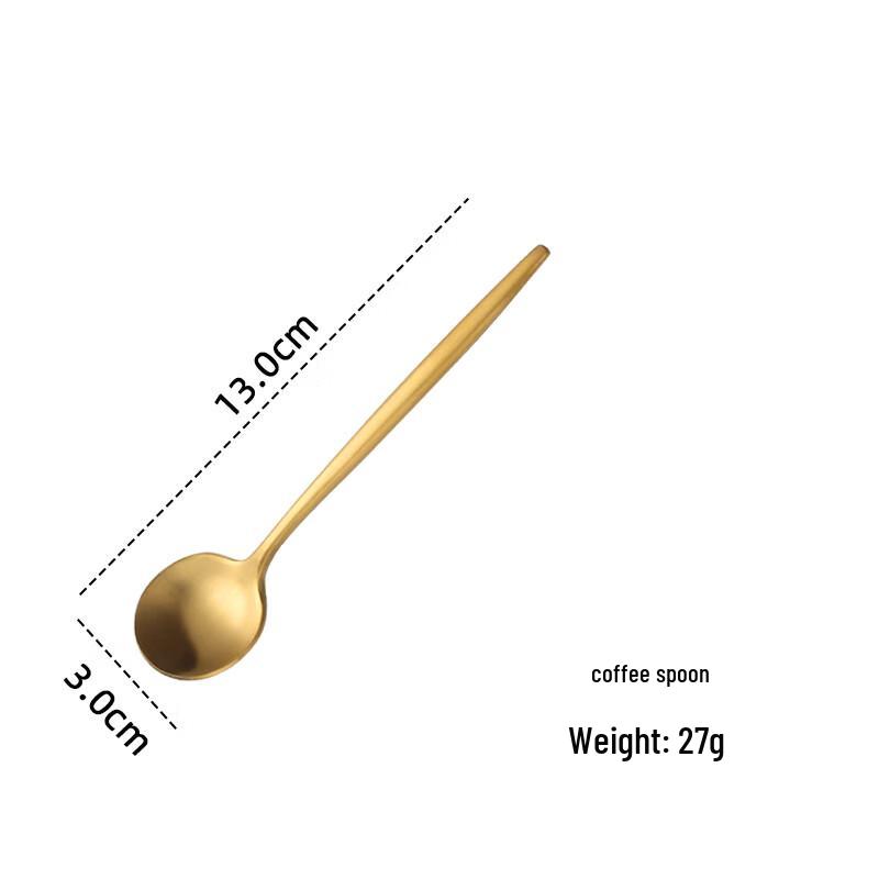 Premium 304 Stainless Steel Golden Coffee Spoon