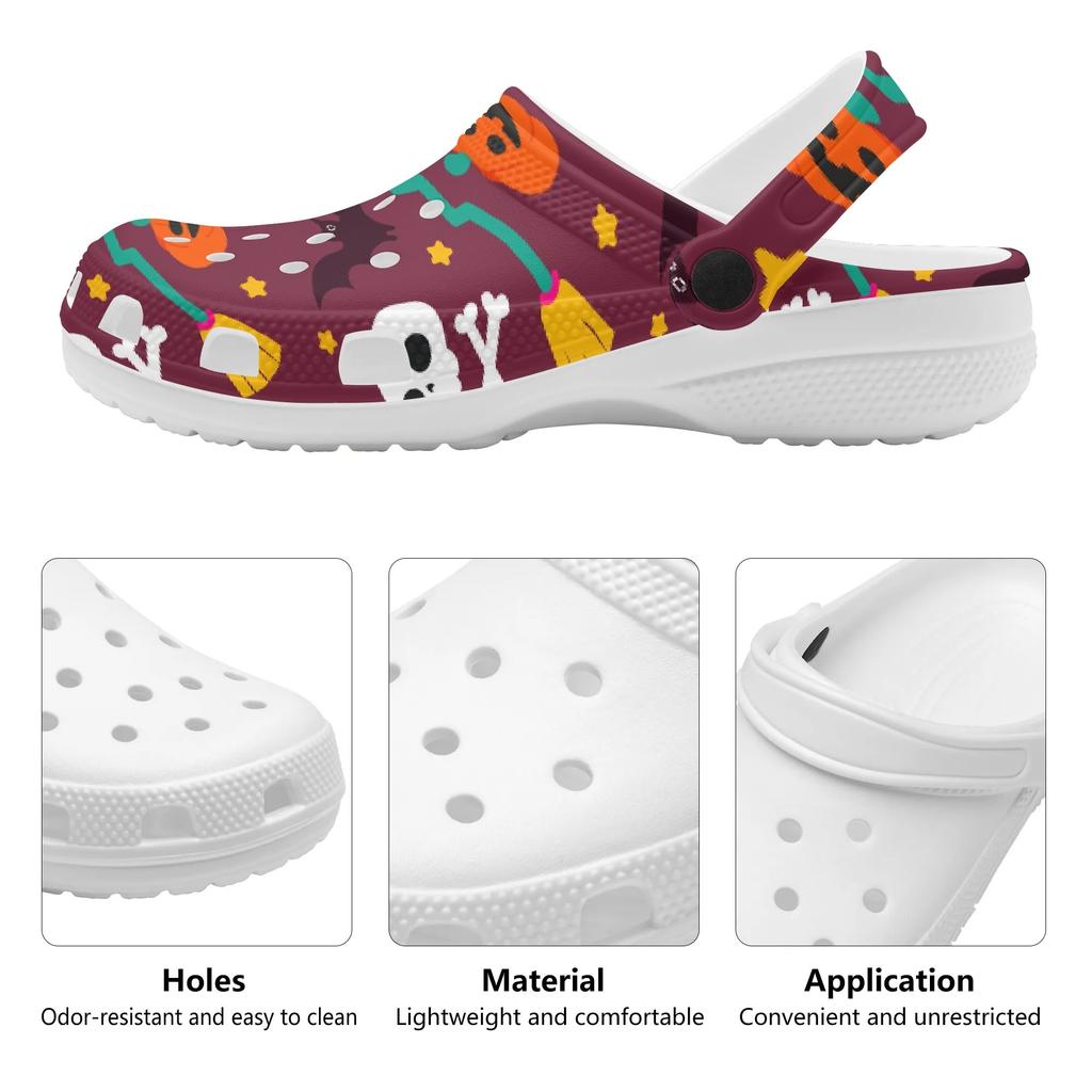 Art Pattern EVA Clogs for Women Men Comfortable Breathable Slip On Casual Shoes Soft Sole Summer Sandals Soft Daily Wear