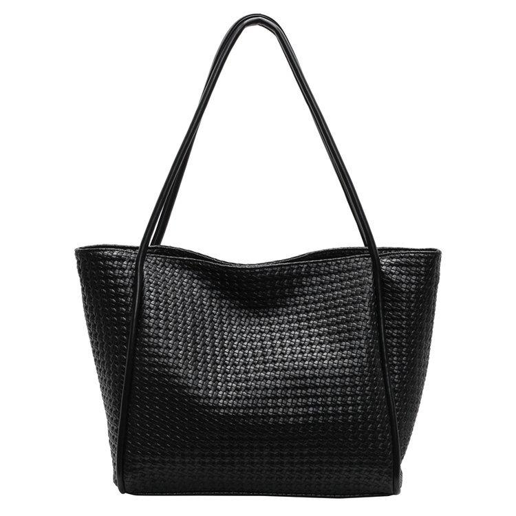 High Texture Bag Women'S Trend Line Retro Shoulder Bag Large Capacity Tote Bag Niche Commuter Women'S Bag