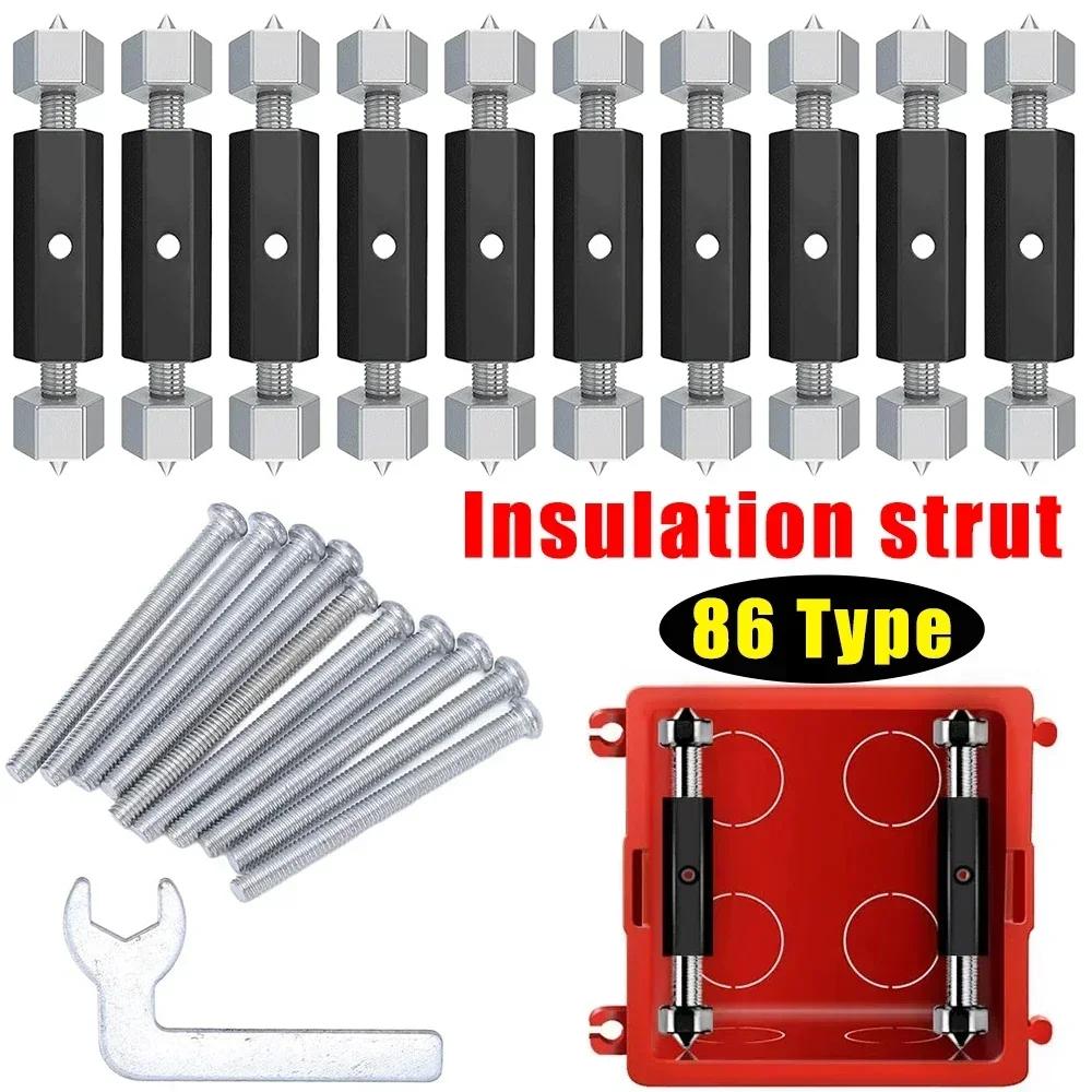 86/118 Type Wall Switch Socket Cassette Repairer Adjustable Cassette Screws Support Rod with Wrench Electrical Accessories