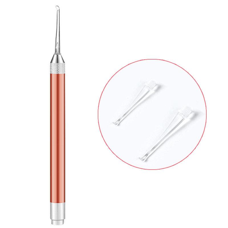 Baby Ear Cleaner Spoon Led Flash Light Ear Wax Curette Picker Visual Children Earpick Eer Wax Dig Remover Ear Nose Novel Tweezer