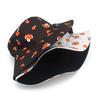 Unisex Reversible Bucket Hat Fisherman Hat for Casual Wear Breathable Sunshade for Teenagers Mushroom Print