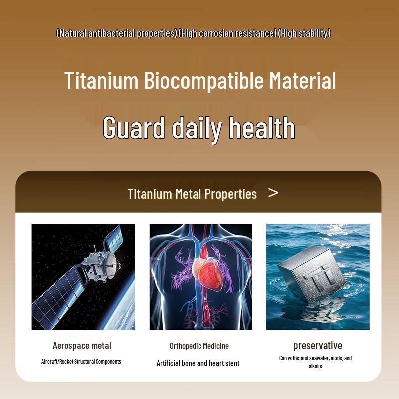 Temeiju Titanium Healthy Portable Chopsticks and Spoon Set